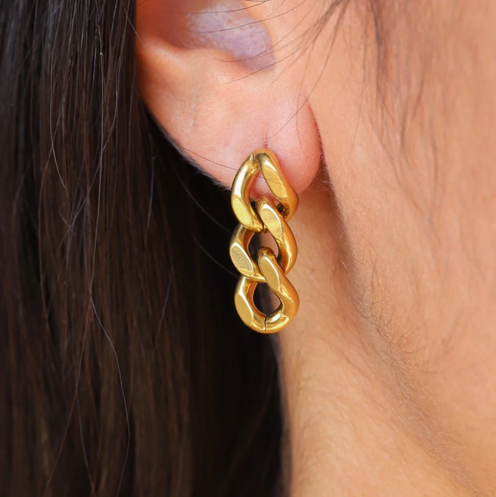 Chain earrings for women - cleo jewelry