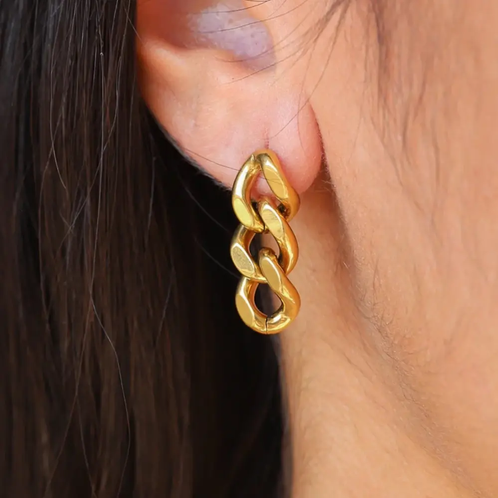 Chain earrings for women - cleo jewelry