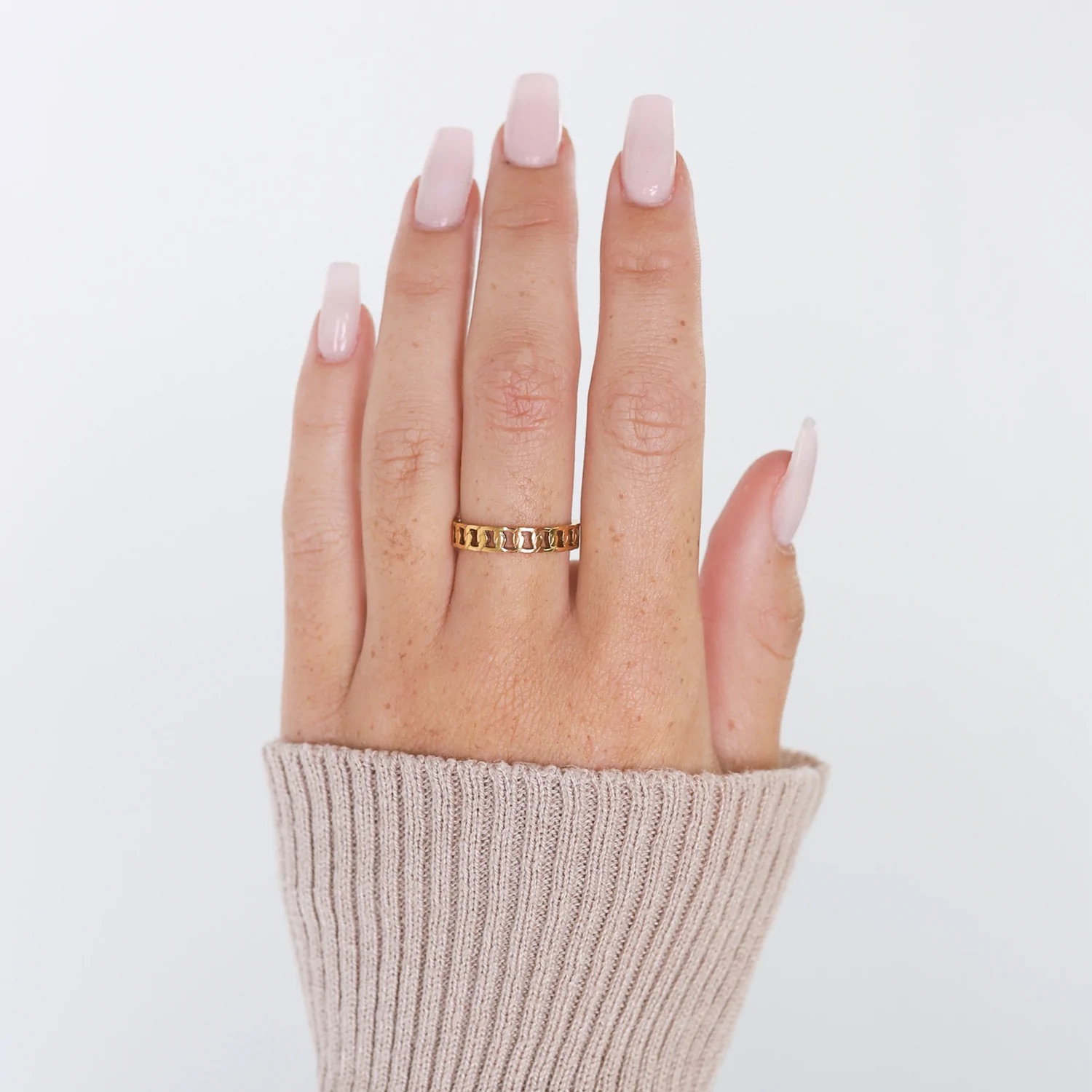 chained ring for women - cleo jewelry