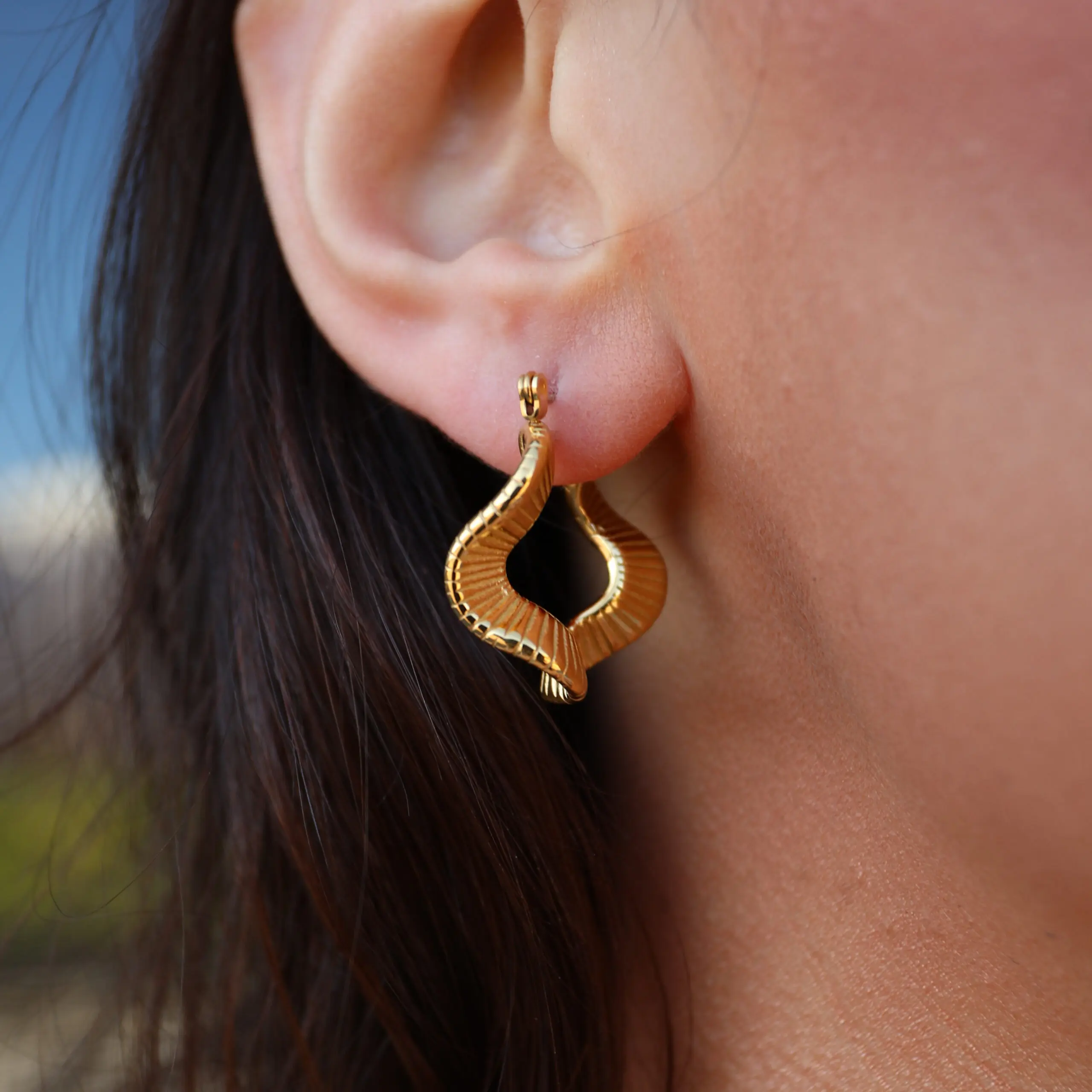 Twisted earrings for women - cleo jewelry
