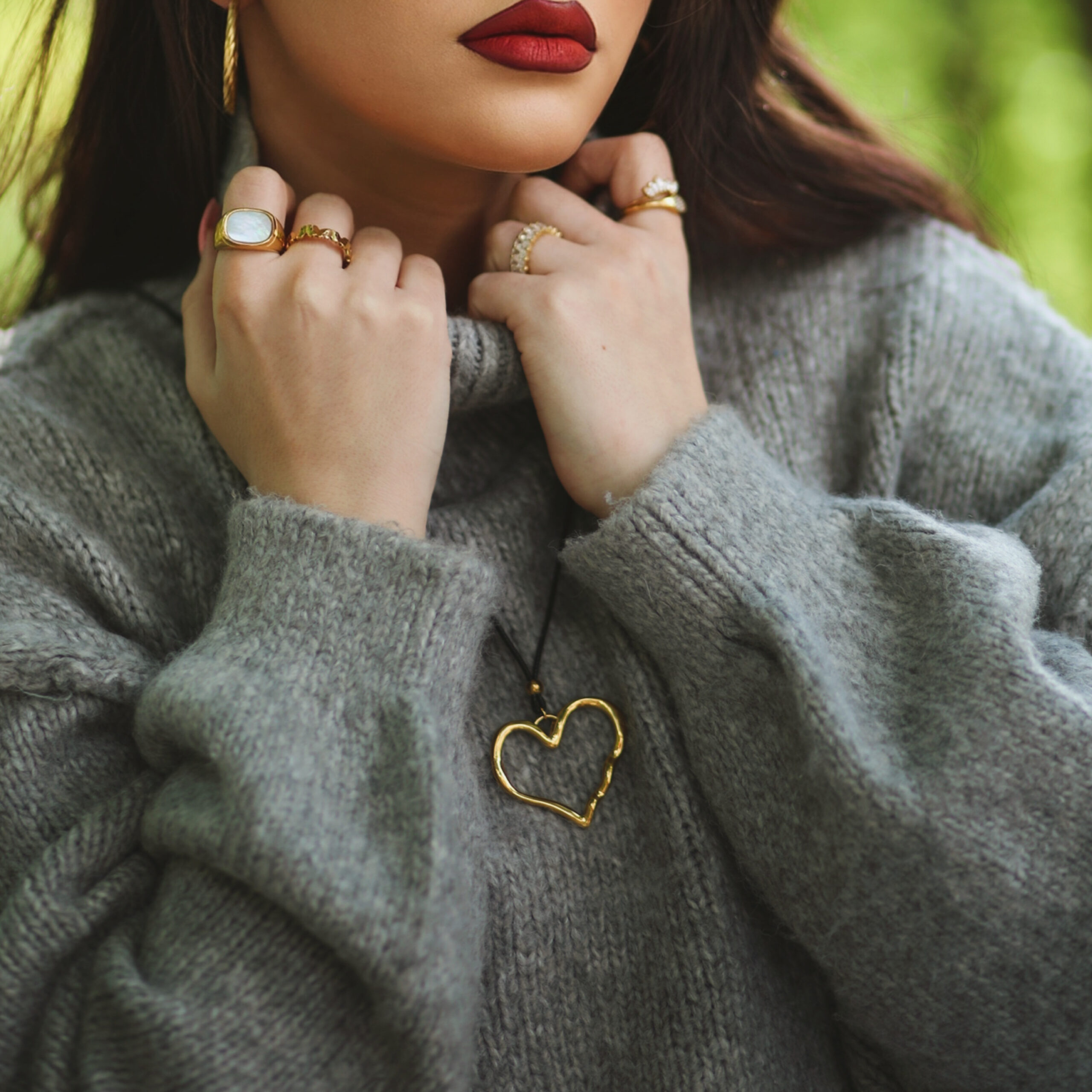 ruffled necklace for women - cleo jewelry