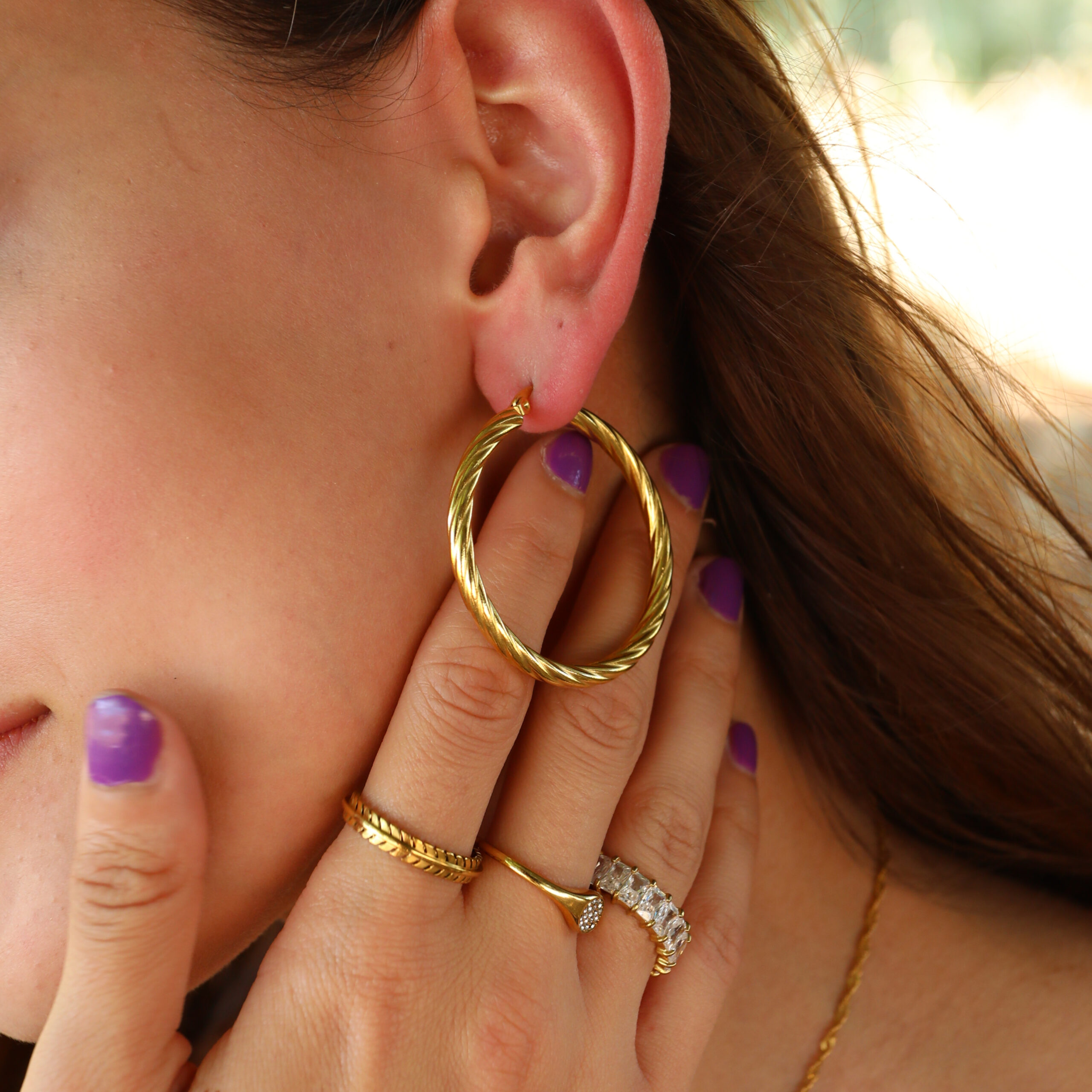 Twirl earrings for women - cleo jewelry