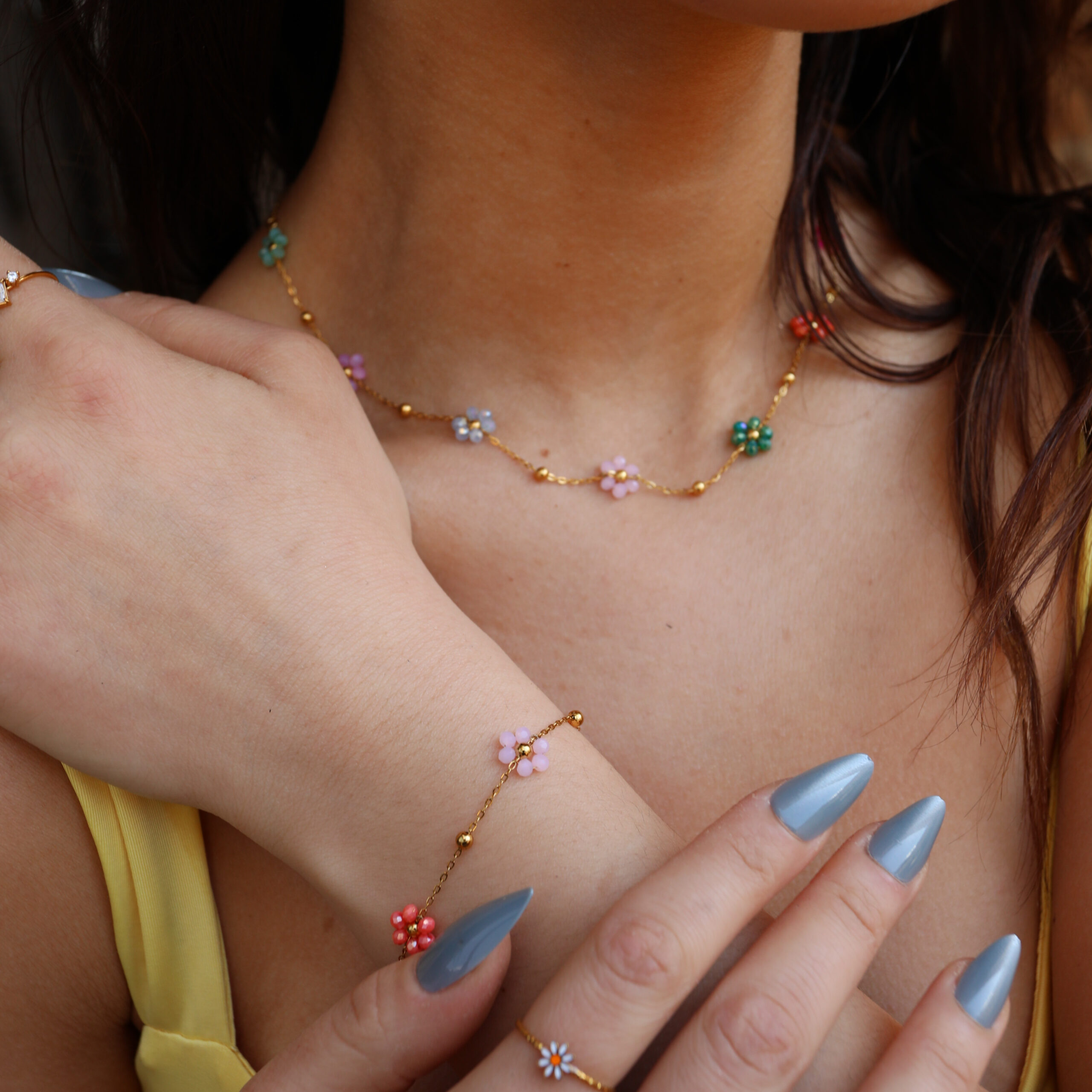 Flower blossom set for women - cleo jewlery