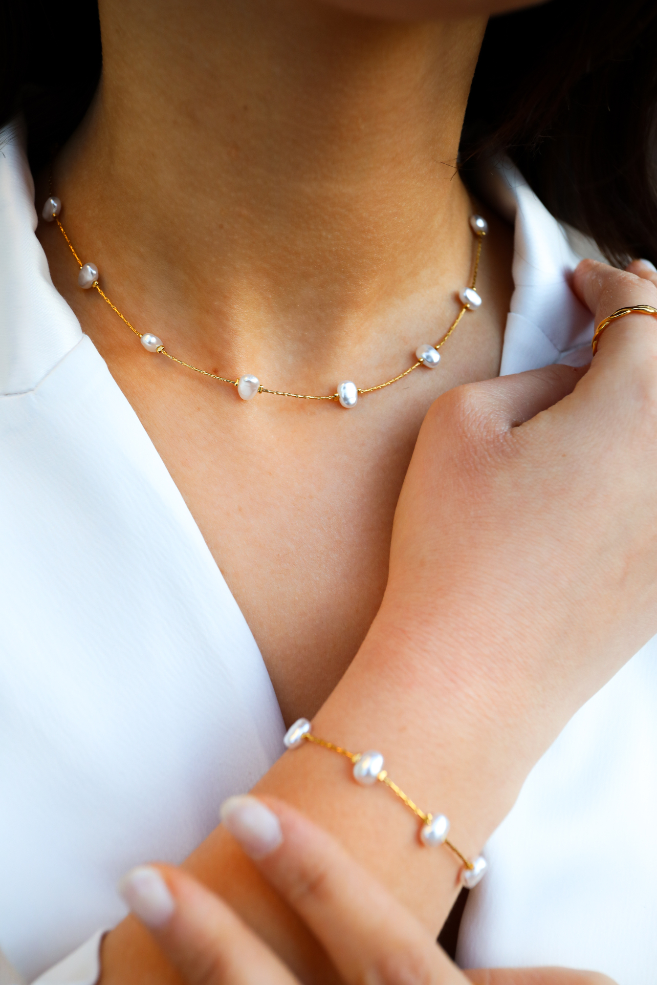 Ariel Pearly set - Cleo Jewelry