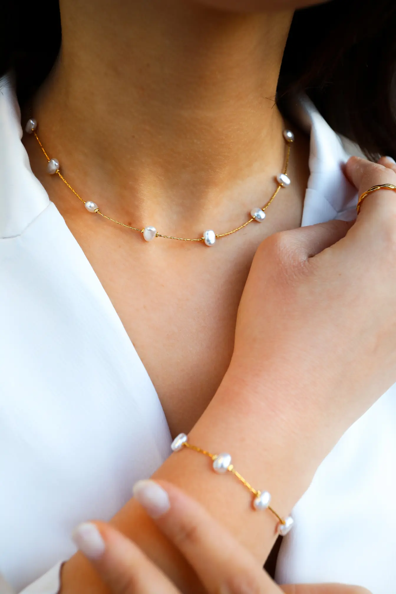 Ariel Pearly set - Cleo Jewelry