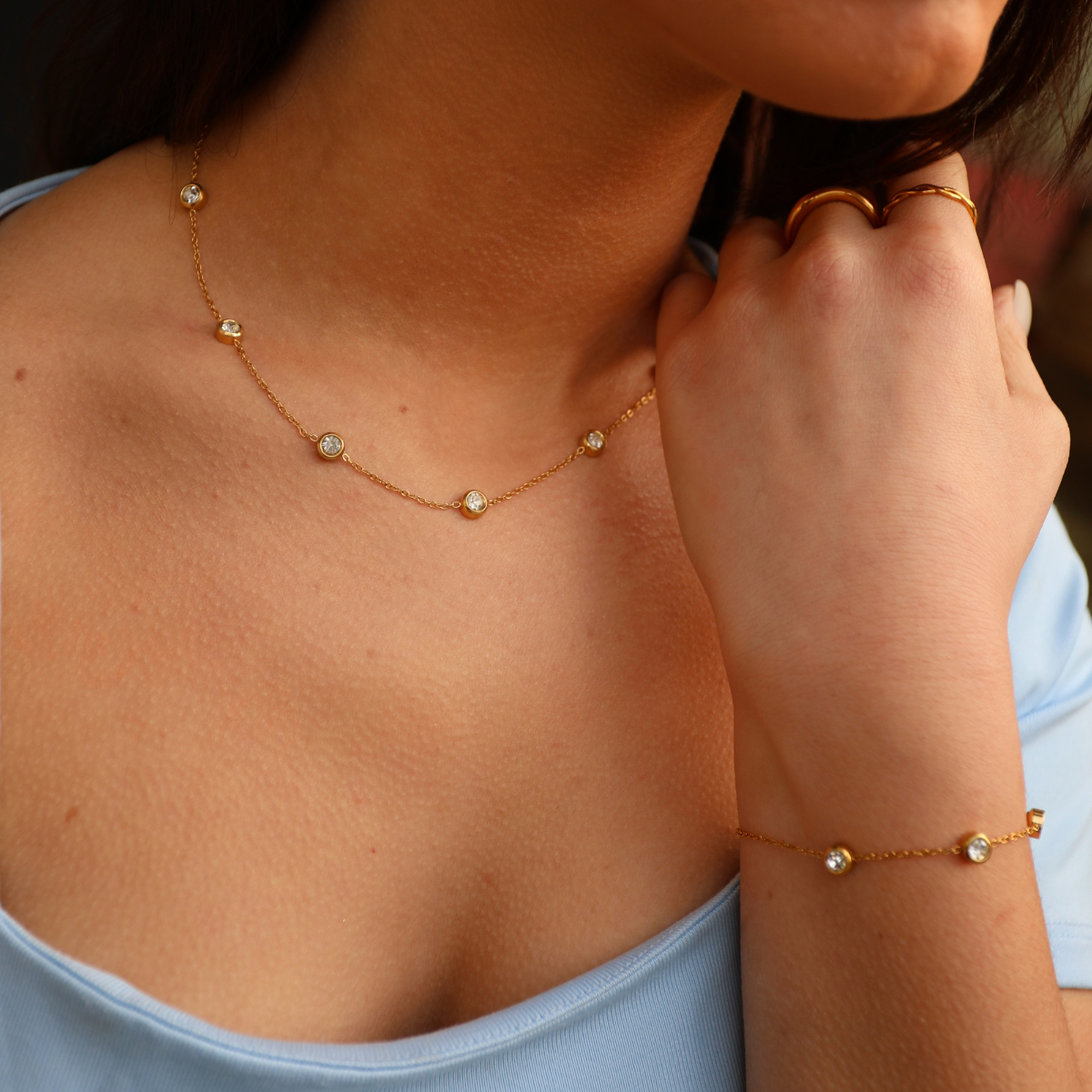 Crystal set for women - Cleo Jewelry