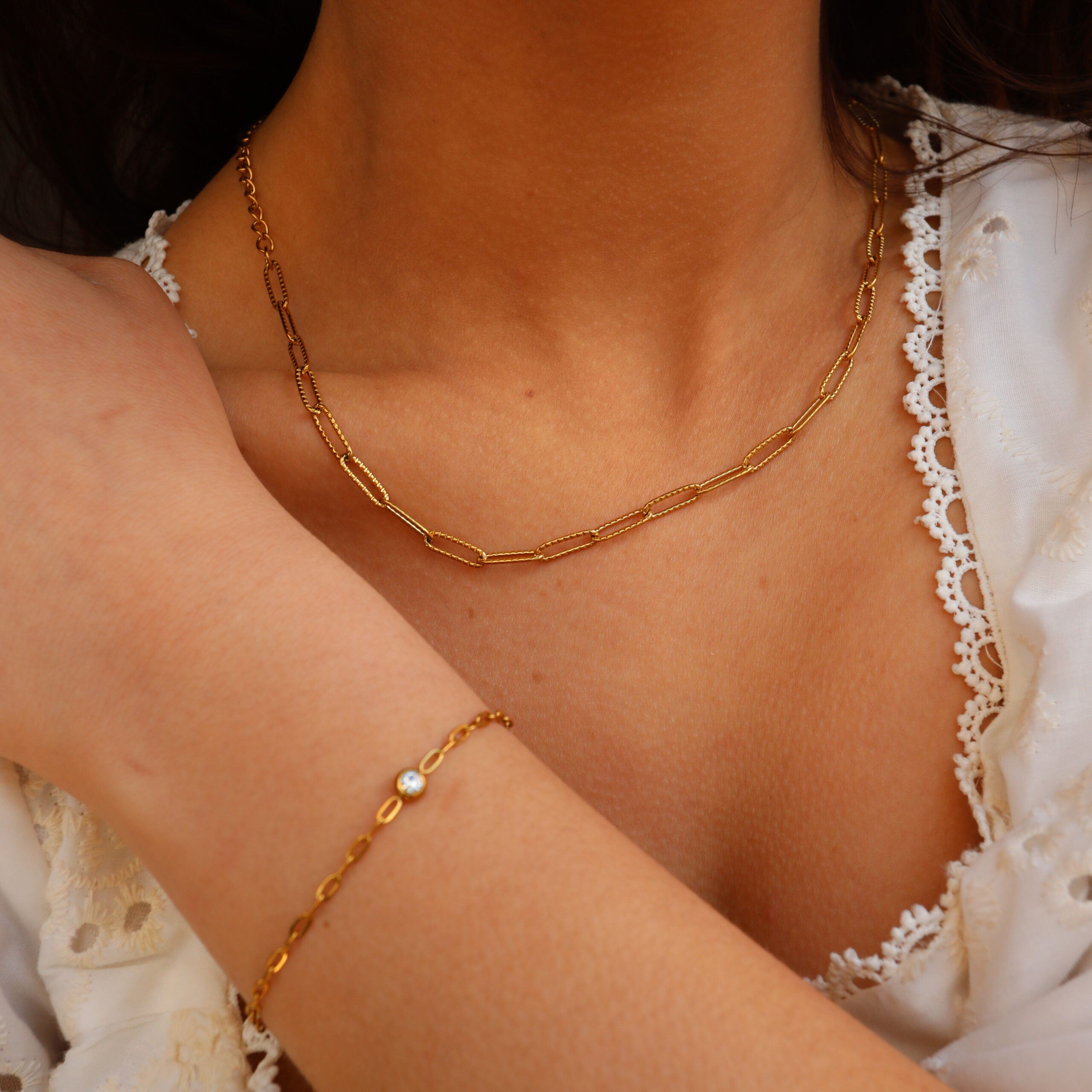 Paperclip Necklace for women - Cleo Jewelry