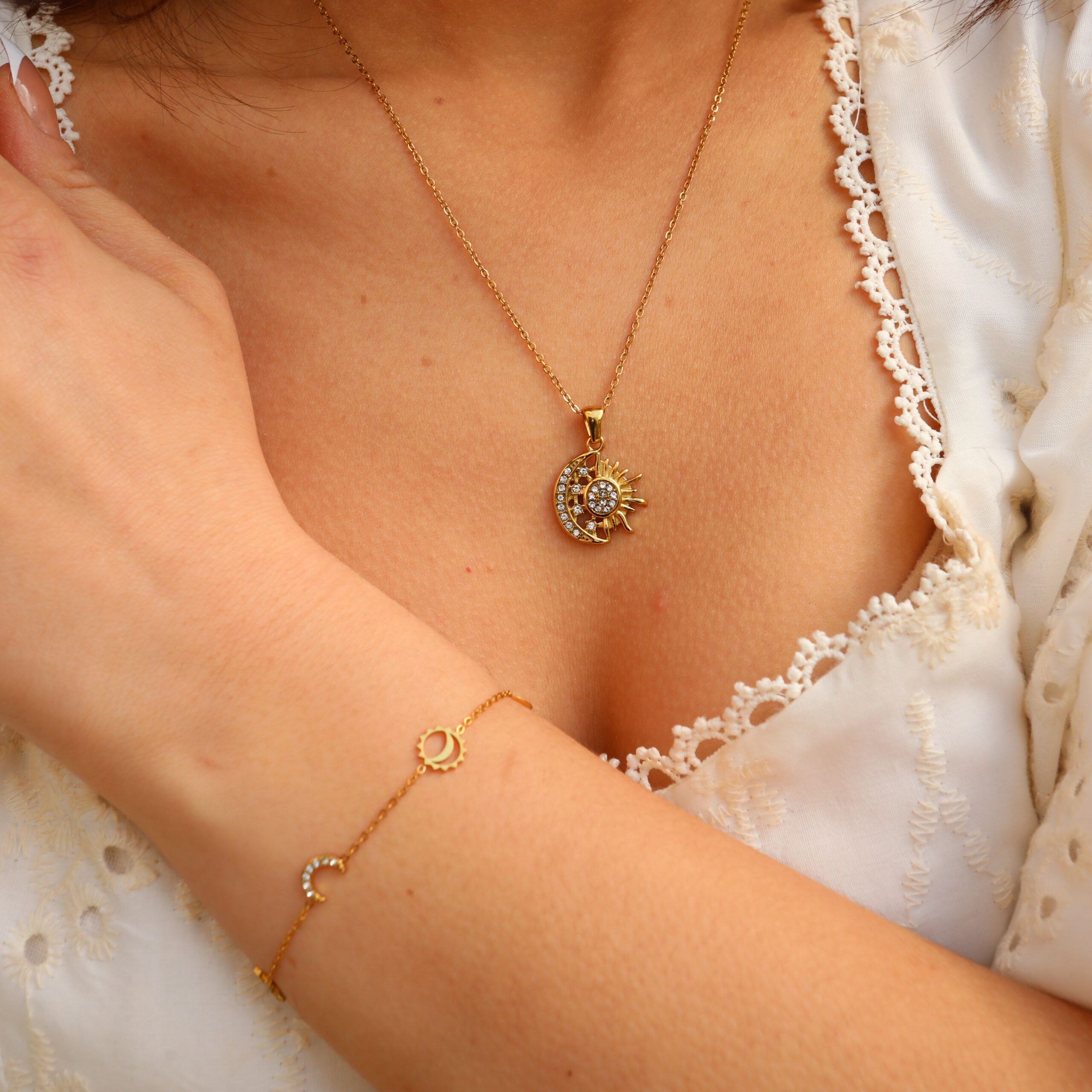 SunMoon Bracelet for Women - Cleo Jewelry