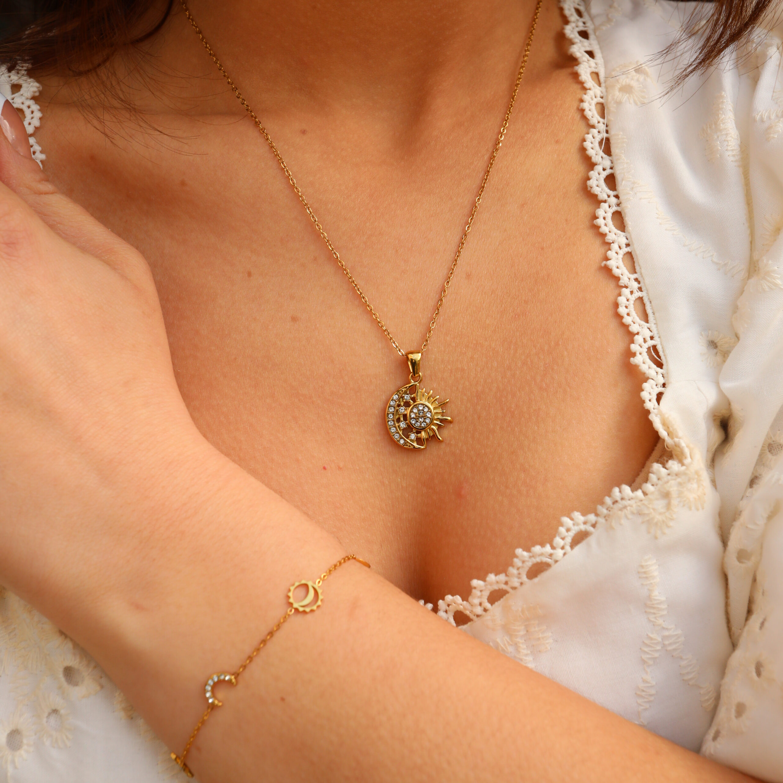 Sun moon set for women- cleo jewelry